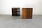 Nightstands in Walnut by by Tobia & Afra Scarpa for Maxalto, Italy, 1970s, Set of 2 3