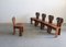 Five Africa Dining Chair Chair by Tobia & Afra Scarpa for Maxalto Artona, Italy, 1970s, Set of 5 4