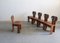 Five Africa Dining Chair Chair by Tobia & Afra Scarpa for Maxalto Artona, Italy, 1970s, Set of 5, Image 4