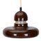Space Age UFO Ceiling Lamp in Brown, 1970s, Image 3