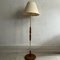 Mid-Century Teak and Gold Chrome Finish Floor Light, 1960s 1