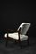 Mid-Century Modern Scandinavian Teak White Armchair Domus by Inge Andersson for Bröderna Andersson, 1960s, Image 12