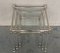 Vintage Acrylic Glass and Brass Nesting Tables with Glass Top, 1950, Set of 3 7