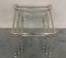 Vintage Acrylic Glass and Brass Nesting Tables with Glass Top, 1950, Set of 3, Image 7