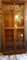 Vitrina vintage Art Déco plana con frente esmaltado de cuatro puertas y laterales esmaltados de nogal con 5 estantes de vidrio, años 30, Imagen 3