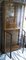 Vitrina vintage Art Déco plana con frente esmaltado de cuatro puertas y laterales esmaltados de nogal con 5 estantes de vidrio, años 30, Imagen 9