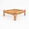 Square Coffee Table in Bamboo, Italy, 1970s, Image 1