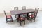 Table with Naval Chairs, 1980, Set of 7 1