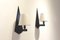 Art Deco Wall Sconces in Black Wood Sconces, Set of 2, 1930s, Image 7