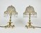 Table Lamps with Lead Crystal Shades, France, 1960s, Set of 2, Image 1