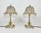 Table Lamps with Lead Crystal Shades, France, 1960s, Set of 2 2