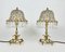 Table Lamps with Lead Crystal Shades, France, 1960s, Set of 2, Image 2
