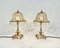 Table Lamps with Lead Crystal Shades, France, 1960s, Set of 2 3