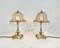 Table Lamps with Lead Crystal Shades, France, 1960s, Set of 2, Image 3