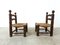 Brutalist Children Chairs in the style of Charles Dudouyt, 1960s , Set of 2 3