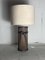 Large Pencil Reed Rattan Bamboo Pillar Lamp Table from Vivai Del Sud, Italy, 1970s 15