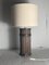 Large Pencil Reed Rattan Bamboo Pillar Lamp Table from Vivai Del Sud, Italy, 1970s 8