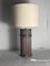Large Pencil Reed Rattan Bamboo Pillar Lamp Table from Vivai Del Sud, Italy, 1970s, Image 8