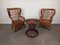 Rattan Living Room Set, 1950s, Set of 3 2