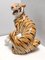 Large Vintage Hand Painted Ceramic Roaring Tiger, Italy, 1950s 6