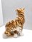 Large Vintage Hand Painted Ceramic Roaring Tiger, Italy, 1950s, Image 8
