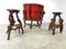 Vintage Vine Wood Branch Bar with Stools, 1950s, Set of 4 2