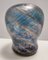 Vintage Blue Murano Glass Vase attributed to Fratelli Toso with Bronze Aventurine, 1940s 5