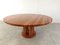 Vintage Large Round Travertine Dining Table, 1970s 1