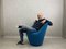 Blue Anda Swiveling Lounge Chair from Ligne Roset, Image 12