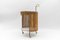 Mid-Century Modern Round Serving Cart in Bamboo and Metal, 1960s, Image 1