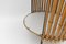 Mid-Century Modern Round Serving Cart in Bamboo and Metal, 1960s 10