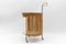 Mid-Century Modern Round Serving Cart in Bamboo and Metal, 1960s, Image 2