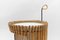 Mid-Century Modern Round Serving Cart in Bamboo and Metal, 1960s, Image 8