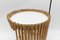 Mid-Century Modern Round Serving Cart in Bamboo and Metal, 1960s 9