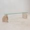 Italian Marble Coffee Table with Glass, 1970s 4
