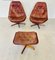 Vintage Danish Reclining Lounge Chairs by Madsen & Schübel, 1970s, Set of 3 1