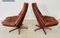 Vintage Danish Reclining Lounge Chairs by Madsen & Schübel, 1970s, Set of 3 5