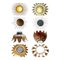 Miroir Mural Soleil Mid-Century 13