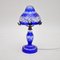 Bohemian Crystal Glass Table Lamp, Vase and Dish, 1910s, Set of 3 3