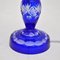 Bohemian Crystal Glass Table Lamp, Vase and Dish, 1910s, Set of 3, Image 7