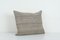 Tribal Gray Wool Handmade Cushion Cover with Stripes, Image 3
