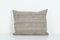 Tribal Gray Wool Handmade Cushion Cover with Stripes, Image 1