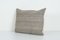 Fodera per cuscino fatta a mano in lana grigio tribale con strisce, Immagine 2