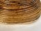 Italian Rattan and Brass Basket Bowl Centerpiece, 1970s 6