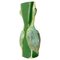 Art Nouveau French Glass Vase with Two Gooses Embossed, 1900s, Image 1