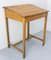 Early 20th Century Student Pine Writing Table with Slant Top, France, 1890s, Image 2
