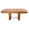 Art Deco Dining Walnut Table with Central Extension, France, 1930s, Image 1