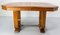 Art Deco Dining Walnut Table with Central Extension, France, 1930s 8