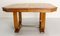 Art Deco Dining Walnut Table with Central Extension, France, 1930s, Image 7