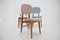Oak Dining Chairs in Boucle, Former Czechoslovakia, 1960s, Set of 3 5